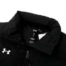 Under Armour 男女通用简约柔软保暖羽绒背心，休闲百搭，适合通勤、训练、健身、跑步、日常穿着。 - 黑色 - 查看 6