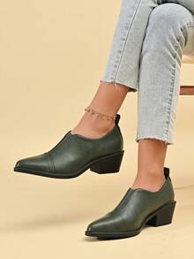 New Casual Comfortable Versatile Slip-On Elastic Women's British Style Business/Commute/Office/Holiday Loafers