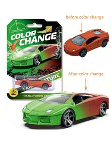 Nuevo coche de carreras de inercia que cambia de color, modelo de coche de aleación 1:60 con termocromía, juguete de coche de carreras interactivo que cambia de color por inercia, modelo de automóvil, modelo de coche de carreras, decoración de escritorio de oficina/hogar, modelo de coche deportivo, regalo sorpresa - regalo de cumpleaños - regalo de Navidad - regalo de Pascua - regalo de Año Nuevo - regalo - regalo perfecto - regalo - juguete - Multicolor - Ver 11