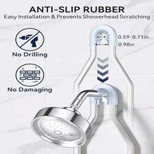 Shower Caddy Hanging - Never Rust, Aluminum With Hooks & Soap Holder For Inside Shower