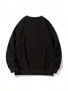 Men Italia Flag Text Print Sweatshirt Navy Blue Casual Pullover With Italia Logo Relaxed Fit Round Neck Sweater ForThemed Outfits Casual Ttire Sweat Shirts Sizes Men Crew Neck Sweatshirt Crewneck Sweatshirt Men Men Clothes Cool Sweaters Hoodies For Men Men Sweatshirts Shirts Men Streetwear Crewneck Winter Clothes For Men Loose Fit Graphic Sweatshirt For Men Sweater Men Men Crewneck Sweatshirt Men Clothing Fall - 黑色 - 查看 3