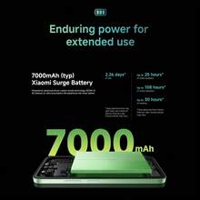 Xiaomi 红米15 5G，智能手机，8GB+256GB，6.9英寸FHD+点阵屏，144Hz刷新率，骁龙6s Gen 3处理器，5000万像素摄像头，33W快充，7000mAh电池，NFC，双卡双待，午夜黑，欧洲版手机 - 黑色 - 查看 4
