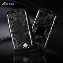 Vỏ chìa khóa xe hơi bằng sợi carbon ABS cho Citroe C2 C3 C4 C8 PEUGEOT 308 207 307 3008 5008 - Mẫu xe Peugeot D - Xem 1