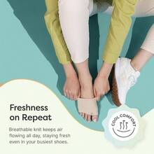 Metatarsal Pads Men And Women - Ball Of Foot Cushions Sesamoiditis, Metatarsalgia, Morton's Neuroma - 2 Pairs Fabric Sleeves With Gel Inserts Medium, Beige - 米色 + 小號 - 查看 5