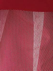 少女V领亮片网纱优雅长款生日派对礼服，适合学校舞会、节日庆典、晚宴等场合，不含头饰 - 酒紅色 - 查看 9