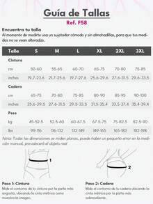 Cintinas Faja moldeadora, broche abajo, correa ajustable - Beis - Ver 6