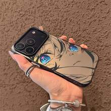 Anime Girl Expressive Art  Case, Shockproof Clear Protective Covers With Vibrant Eye & Emotional Design For Anime Fans - Multicolor - Ver 5