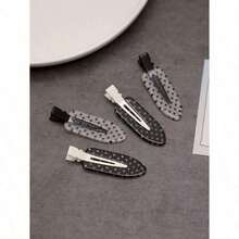 4pcs/Set Acetate Seamless Hairpin, Black & White, Acrylic Alligator Hair Clips, Cute Bangs & Hair Clips Accessories, Hair Accessories For Women, Hair Tools, Beauty Accessories, Curly Hair Accessories, Hair Accessory, Hair Accessories, Hair Accessories For Women,Fall,Travel, Hair Tools,Accessories Women, Hair Stuff,Fall,Hair,Hair Accessories,Hair Accessories For Women,Travel,Hair Accessory,Hair Accessories Women,Hair Tools,Hair Stuff,Stuff,Beauty Accessories - Đen và trắng - Xem 3