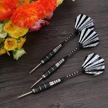 Yosoo Dardos de Acero, 3Pcs 155mm Punta de Dardo Acero de Aluminio Juego de Dardos con la Impresión de Pet Volado de Níquel para Tablero - 1 - Ver 3