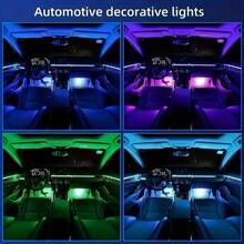 USB Plug-In Ambient Lighting Strip For Car Interiors - Universal Automotive Interior Lighting Strip - Various Neon Cool Light Car Decorations - No Batteries Required - Practical And Beautiful - Blue - View 7