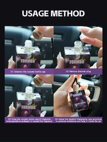 1pc Car Air Freshener Hanging Diffuser, Christmas, Anniversary, Odor Eliminator, Air Freshener, Essential Oil Diffuser, Car Accessories, Suitable For Car And Home - Multicolor - View 4