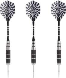 Yosoo 3Pcs 155mm Punta de Dardo Acero de Aluminio Dardos de Flechas de Aleación Juego de Dardos con la Impresión de Pet Volado de Níquel para Tablero (Size : L6) - 1 - Ver 1