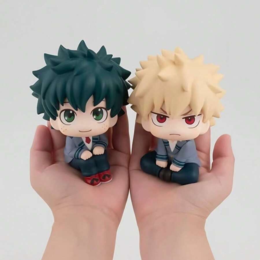 我的英雄学院 爆豪胜己 绿谷出久 可动动漫手办收藏品，动漫手办展示品，动漫粉丝收藏品，可展示的动漫角色玩具，粉丝周边，万圣节和圣诞节礼物 - 彩色 - 查看 1