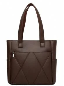 Large Capacity Handbags Women Soft Leather Shoulder Crossbody Bag Ladies Bucket Bags Retro Tote Luxury Satchel Handbag And Purse - Coffee - View 6