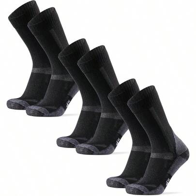 DANISH ENDURANCE Calcetines de Senderismo de Lana Merino Térmicos Transpirables Antiampollas Hiking Unisex Pack de 1 o 3