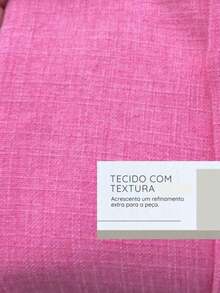 Men's Short-Sleeve Shirt With Mandarin Collar And Linen-Look - Assorted Colors - Comfortable - 粉色 - 查看 6