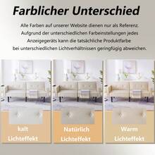 Sofa Bed With Bed Function, Adjustable Angle, Gold Legs, With Pillows And Side Storage Pockets - Beige + Foam + 2 Seat - View 4