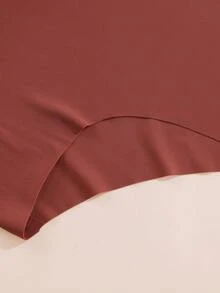 Aofeiqike 6 quần lót lưng cao cỡ lớn dành cho nữ, quần lót lụa lạnh thoáng khí liền mạch gợi cảm, đồ lót hipster mềm mại thoải mái - Nhiều màu - Xem 4