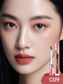 CATKIN Labial líquido mate, para mujeres, alto poder de color, resistente al agua y de larga duración, hidratante y suave, acabado aterciopelado, tono C09 Milk Tea - C09 Té con leche - Ver 2