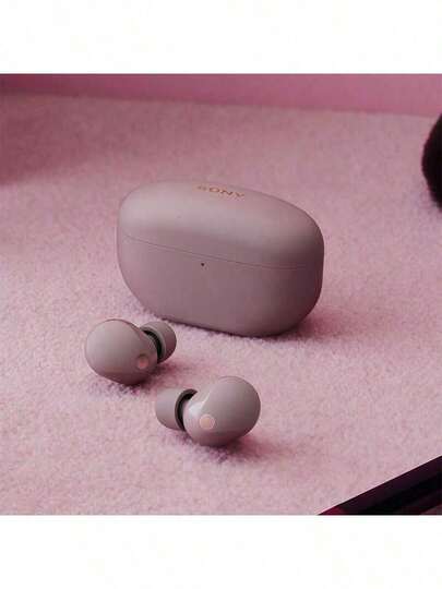 Sony WF-1000XM5 True Wireless Noise Cancelling Earphones: New Dual-Core Collaboration Achieves High-Resolution Sound Quality; Stable Bluetooth 5.3 Connection; Lightweight Design For Extended Wear; Rose Gray Color.