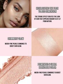 Misslyn You Glow Girl!  Highlighter Stick,Easy application, Lightweight, Creamy texture, Micro-fine pearls, Buildable Cream, Long Lasting, skin-loving formula - Single color highlight stick 03 - View 5