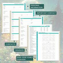CZ 2026 Monthly Planner/Calendar 2026 Planner JAN 2026 DEC 2026 9 X 11 Monthly Planners 2026 2026 Calendar Planner With Spiral Binding + Tabs + Back Pocket 5837 - 綠色 - 查看 3