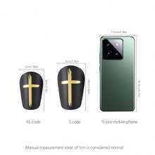 1 Pair Cross Design Soccer Shin Guards, Comfortable Fit, Unique Size Design Suitable For Football Or Other Sports