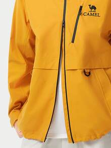 CAMEL CROWN Men's Outdoor Windbreaker Jacket, Triple Protection Single Layer Windproof Jacket, Men's Windproof Waterproof All-Season Jacket, Single Layer Hiking Jacket - Millet Yellow - View 3