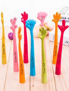 【定制款】灵活指尖笔 - （款式和颜色随机），子弹头笔尖 - 书写流畅，优质材料 - 经久耐用，创意办公用品和工艺礼品套装 - 彩色 - 查看 6