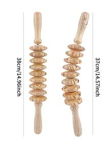 1 dụng cụ massage bằng gỗ cầm tay, con lăn massage điểm kích thích, thích hợp cho mô liên kết, cellulite, cơ và bụng, thiết bị massage trị liệu toàn thân, dụng cụ giảm đau cơ và bụng. - Nhiều màu - Xem 3