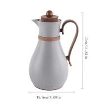 Insulated Vacuum Flask For Hot Drinks, Thermal Coffee Carafe Double Wall Pink Glass Liner Hot 12Hours /Cold 24Hours,1000ml Tea Water Bottle - Multicolor - View 2