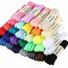 2 Pairs Oval Athletic Shoelaces 30 Colors 1/4 Inch Half Round Shoe Laces Sneakers - 31 Inch(80cm) + Black - View 5
