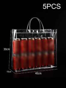 50 piezas Juego de bolsas de regalo transparentes de PVC a prueba de agua, 10 piezas, perfectas para regalos de boda, fiesta y festival de damas. Bolso transparente aprobado para estadios, ideal para conciertos, eventos deportivos y festivales. Bolsa transparente y a prueba de agua perfecta para verano, vacaciones y playa, bolsas de regalo de Navidad. - Multicolor - Ver 39