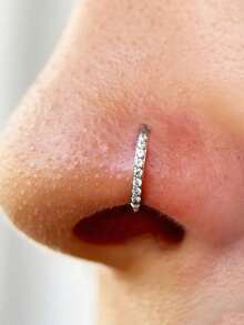 1/3/5 chiếc khuyên mũi giả unisex, khuyên mũi hình chữ D bằng vàng 14K kiểu punk hip-hop, không cần xỏ lỗ mũi, khuyên mũi một bên bằng kim loại cao cấp, khuyên mũi bằng thép không gỉ phù hợp cho thanh thiếu niên. - Nhiều màu - Xem 4