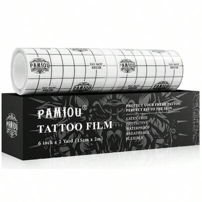 GSYY Tatoo Aftercare Second Skin Tattoo Cover Up Patch - 6 Inches X 2 Ya Tattoo Wrap Breathable Of Tranarent Latex-Free Film Tective Tape For Skin Recovery