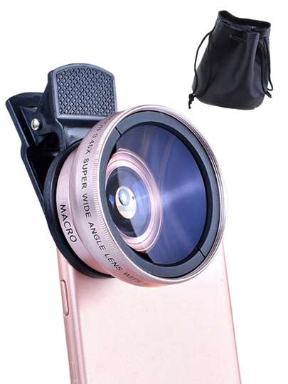 Mobile Phone Lens, 0.45X Wide Angle Lens And 12.5XMacro Lens, Lens ForMobile Phone Camera, Lens Kit LensSet, Phone Wide Angle Macro Ciip Lens, Lens ClipOn Moblie Phone Camera Lens Kit, Phone Cameras Lens KitFor LOS And Android Smartphone,Tablets Compatible With LphoneAndroid Phone For Summer VacationTravel, Creative Photography PhoneAccessories