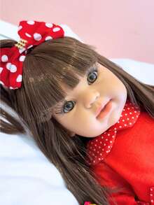 Bebê Reborn Menina Com Acessórios + Documentos - Vermelho - Visão 7