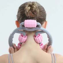 Home Use Massage Fitness Massager - 5 Wheel Ring Leg Massage Roller For Muscle Relaxation, Calf Muscle Massager, Yoga Leg Slimming Device, Muscle Relaxation Massage Roller, Yoga Fitness Equipment - Multicolor - View 2