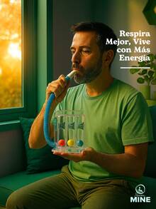 Inspirometro 3 Bolas (inhalación) Ejercicio Respiratorio - Blanco - Ver 8