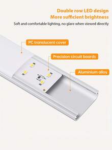 Rechargeable Motion Sensor Under Cabinet Lights | 3 Color Temperatures | Wireless USB Night Light | Indoor Closet Lights | Detachable Magnetic Under-Counter Light Fixtures | For Kitchen Cabinet Wardrobe Cupboard Stairs | USB Interface Electronic Lamp - Multicolor - View 10