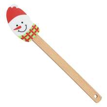 Christmas Cream Scraper, Beechwood Household Kitchen Baking Dessert Cake Spatula With Silicone Scraper - Multicolor - View 15