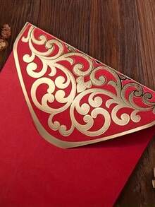 10pcs/20pcs Double Happiness Foil Red Envelopes, Chinese New Year Lucky Money Packets, Suitable For New Year Celebrations - Multicolor - View 5