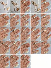 优雅合金蝴蝶及26个英文字母金色钥匙扣，A-Z字母镂空蝴蝶设计，精致包包挂件，适合挂在包包上或作为汽车装饰，是女士日常佩戴和朋友生日礼物的完美之选，也是日常必备单品和节日、生日、感恩节、圣诞节的理想礼物。 - 彩色 - 查看 3