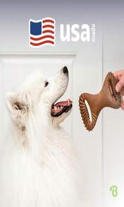 Benebone Dental Durable Dog Chew Toy For Aggressive Chewers, Real Bacon, Made In USA, Medium - ColorA - View 5