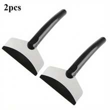 1/2件装多功能汽车雪铲，冬季挡风玻璃除冰刮冰工具，玻璃雪铲，汽车配件，ABS材质，无需电池，符合人体工程学的手柄和耐用的铲刃，适用于冰雪路面驾驶