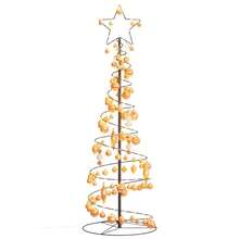 LED Christmas Tree With Baubles 100 LEDs Warm White 150 Cm - Multicolor - View 1
