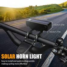 1PC 20LED Solar Cycling Safety Front Lamp Power Display High Brightness Bike Flashlight Highlight Bike Front Light For Night Riding