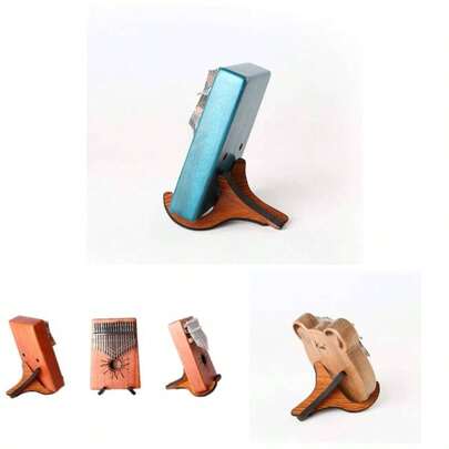 Portable Detachable Wooden Kalimba Stand Holder Thumb Piano Display Stand Fixed Frame 10 - Key 17 - Key Kalimbas