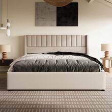 Bed Frames - Beige + Linen + 180cm*200cm - 查看 7