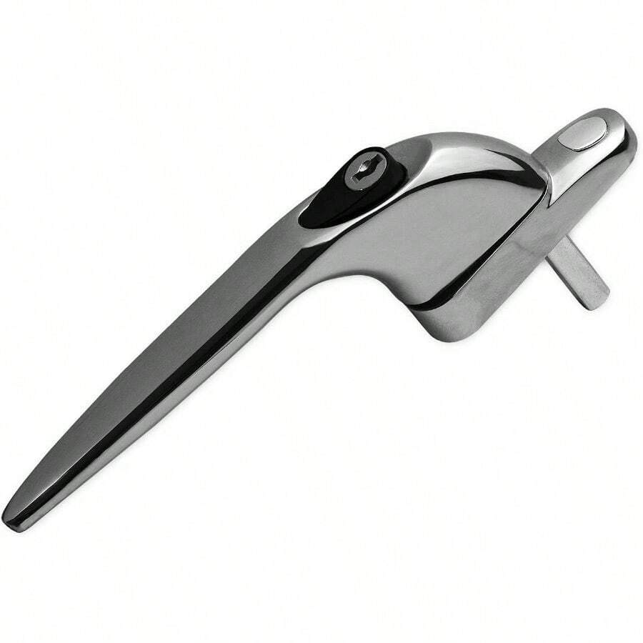 UPVC Universal Window Handle Inline Locking Espag Double Glazing Chrome 20mm - Default - View 1